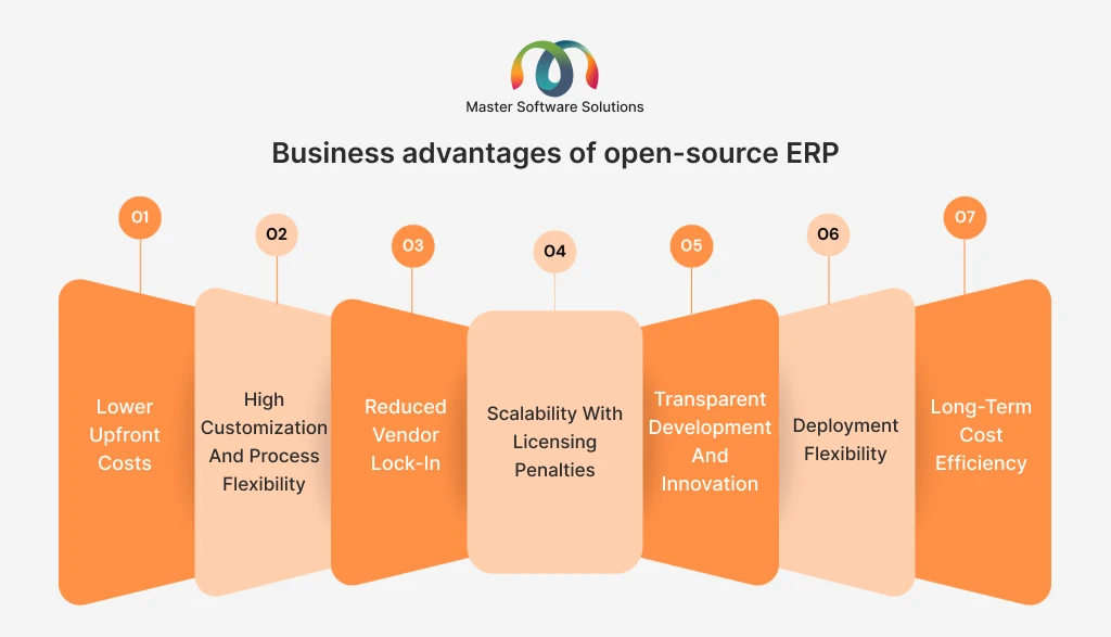 ravi garg, master software solutions, business advantages, open-source erp, upfront costs, customization, procerss flexibility, vendor lock-in, scalability, development, innovation, deployment flexibility, long-term cost efficiency